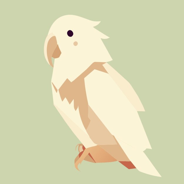 parrot vector illustration flat 2