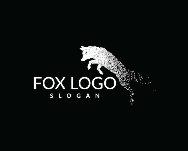 Particle Fox Logo vector and editable