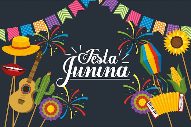 Party banner to festa junina decoration