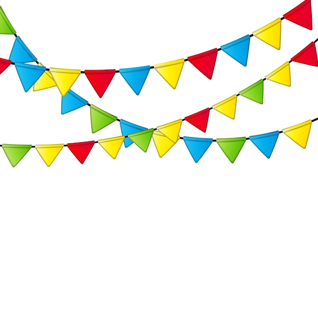 Party Flag Background Vector Illustration. EPS 10