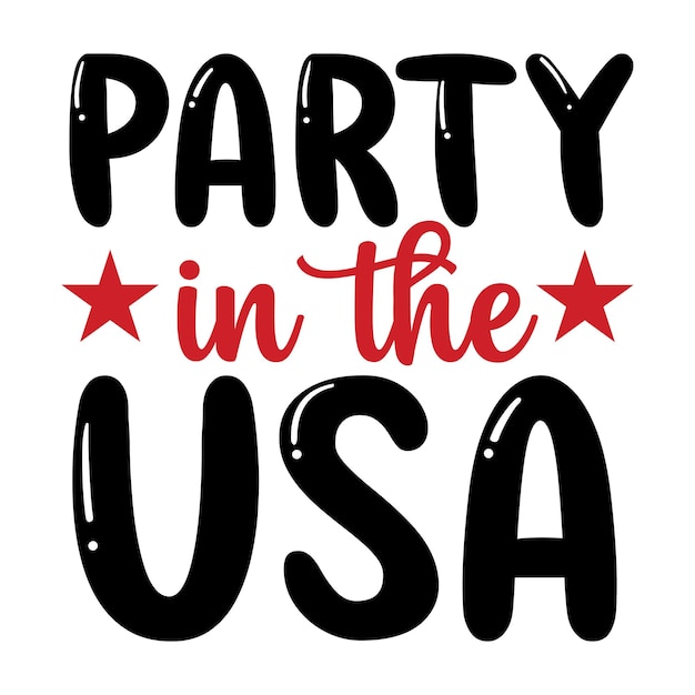 Party in the usa SVG