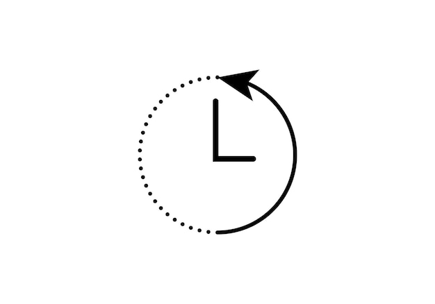 Passage of time icon. Vector illustration time icon isolated in white background.