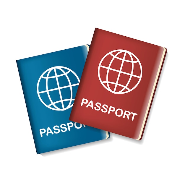 Passport icon 3d illustration from vacation collection Creative Passport 3d icon for web design templates infographics and more