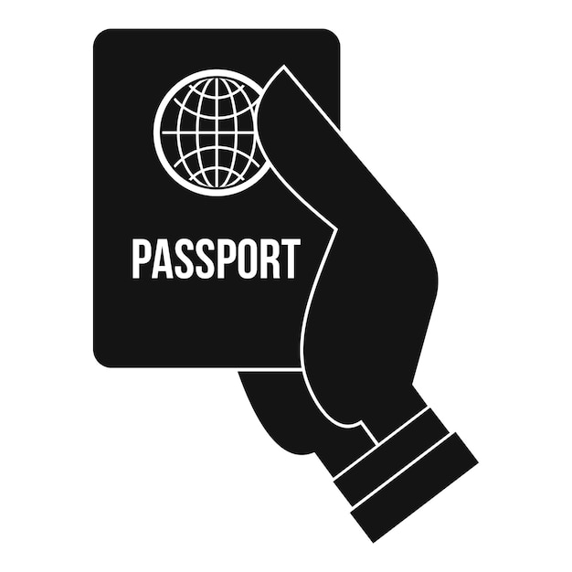 Passport icon Simple illustration of passport vector icon for web