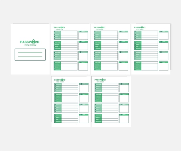 Password Log Book. Password Tracker