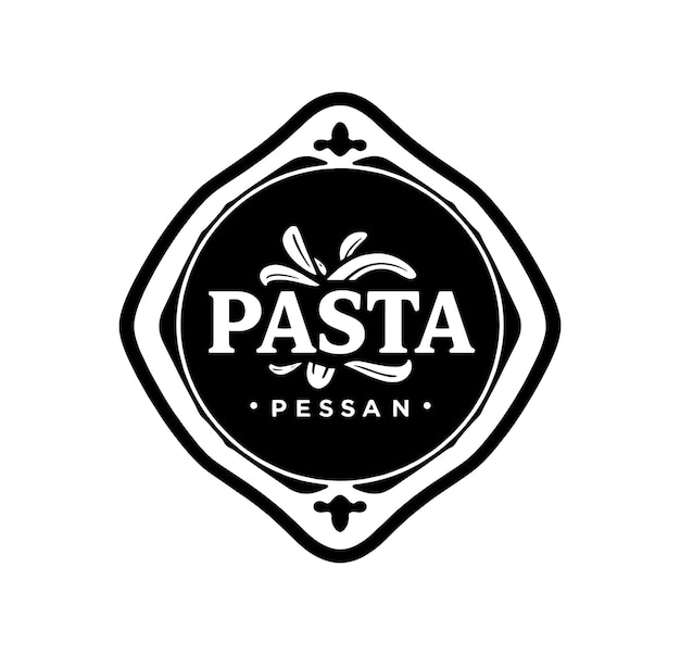 Vector pasta logo vector modern design