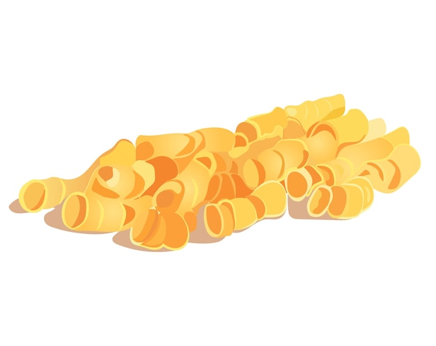 Paste of colorful set Demonstration of the savory goodness of pasta in this illustration