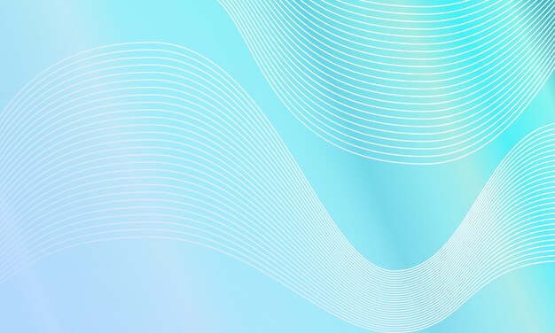 Pastel blue shining gradient with line wave pattern. abstract, modern and colorful style