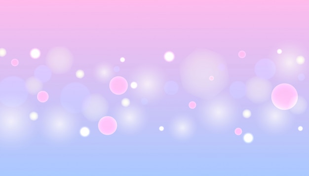 Pastel bokeh light background vector