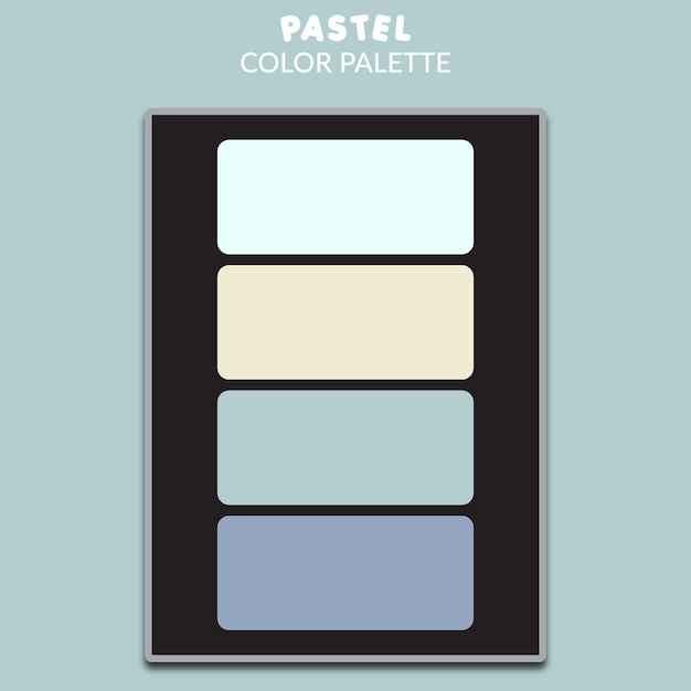 Pastel color palette, trendy soft 4 colors