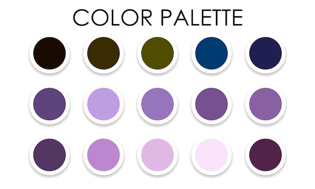 Pastel color samples. Trend colors. Vector