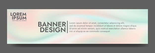 Vector pastel gradient banner design