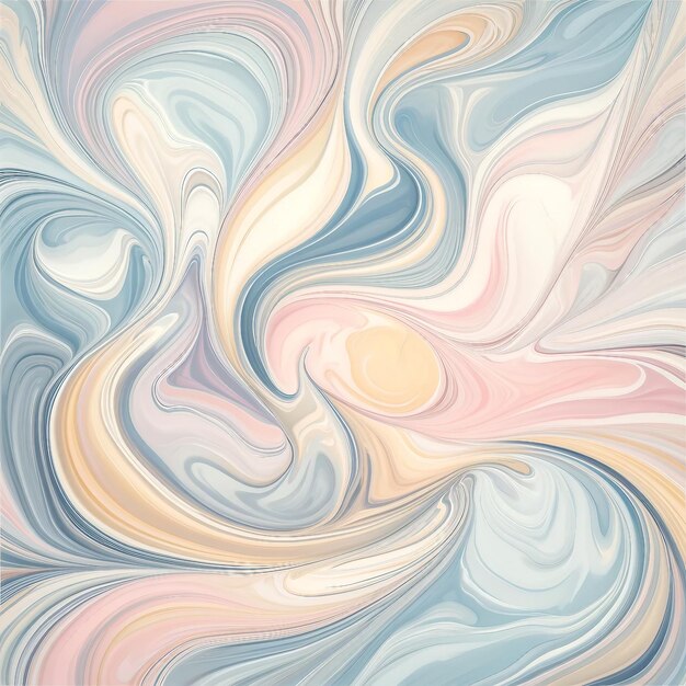 Pastel Marble Swirls of Spring