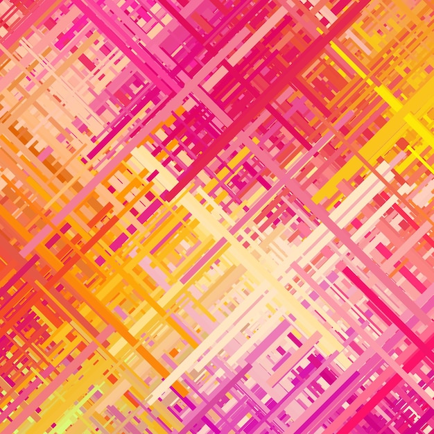 Pastel pink and yellow glitch background abstract texture random color diagonal lines