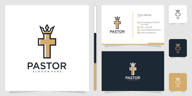 pastor logo design and business card