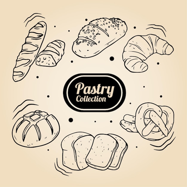 Pastry Collection Design Illustration