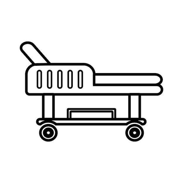 Patient bed icon