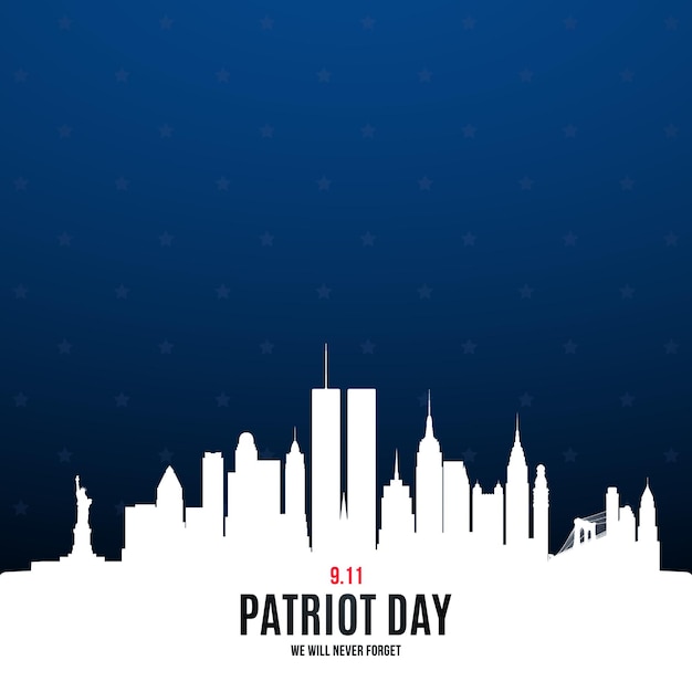 Patriot Day poster with New York skyline