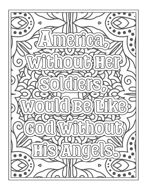 Patriotic Quotes Coloring Pages for Kdp Coloring Pages