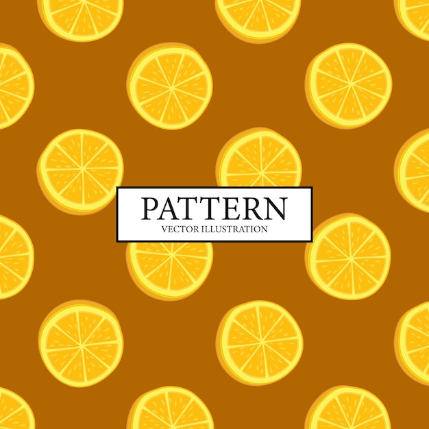 Pattern background of fresh orange orange slices Vector