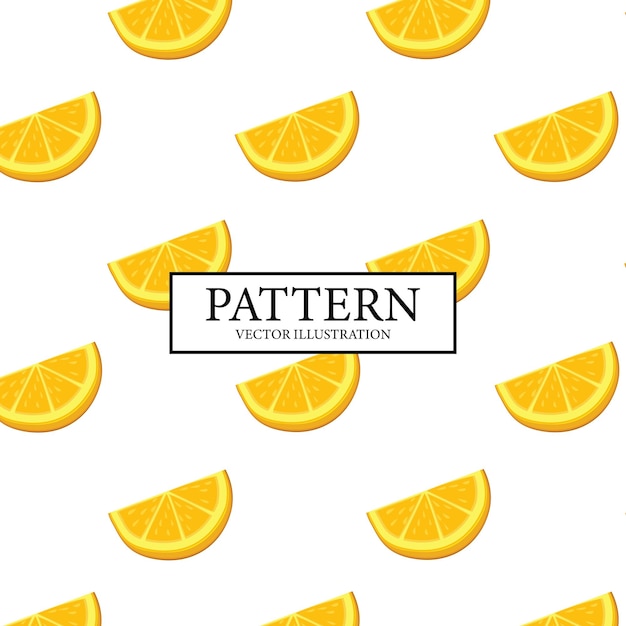 Pattern background of fresh orange orange slices Vector