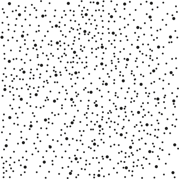 Pattern of black dots on a white background for the creation of textures and backgrounds