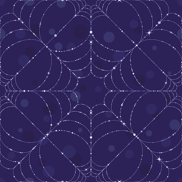 Vector a pattern of the constellations in blue