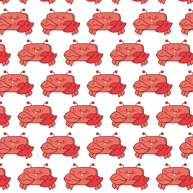 pattern and crabs on a light background