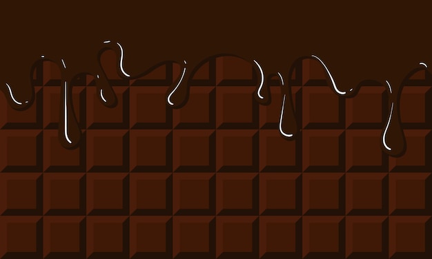 pattern of dark chocolate bars with a smudge on top Milk dark chocolate bitter chocolate Seamless