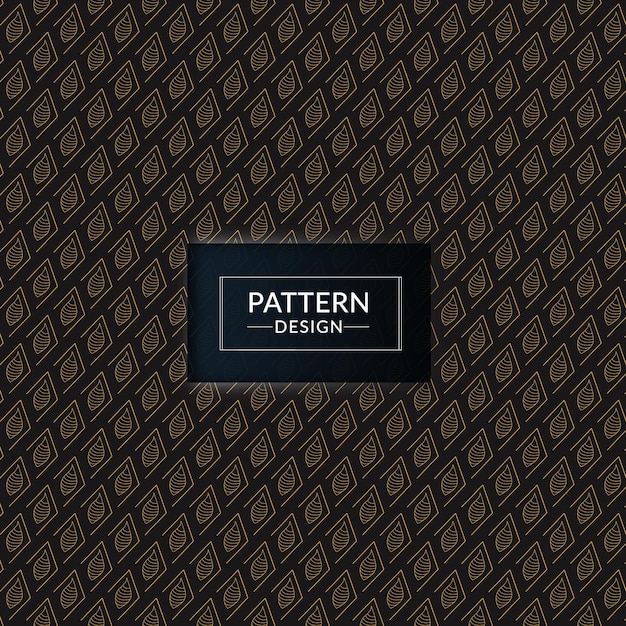 A pattern design that is black and gold