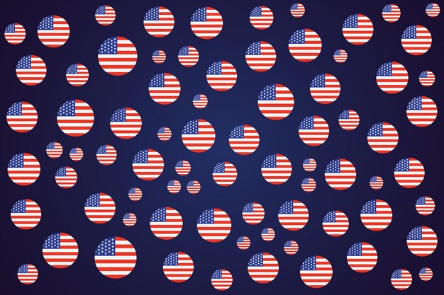 Vector pattern of flag america flag pattern usa