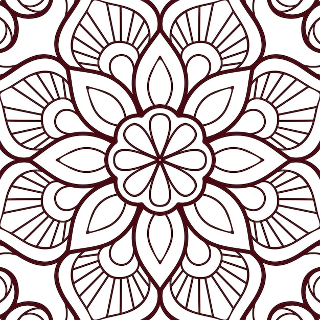 a pattern of flowers and leaves on a white background