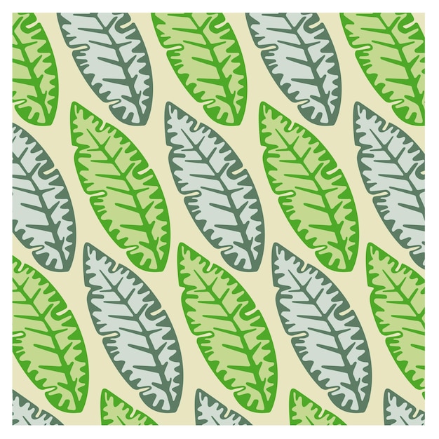 Pattern of green leaves