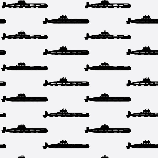 pattern silhouette military submarine icon