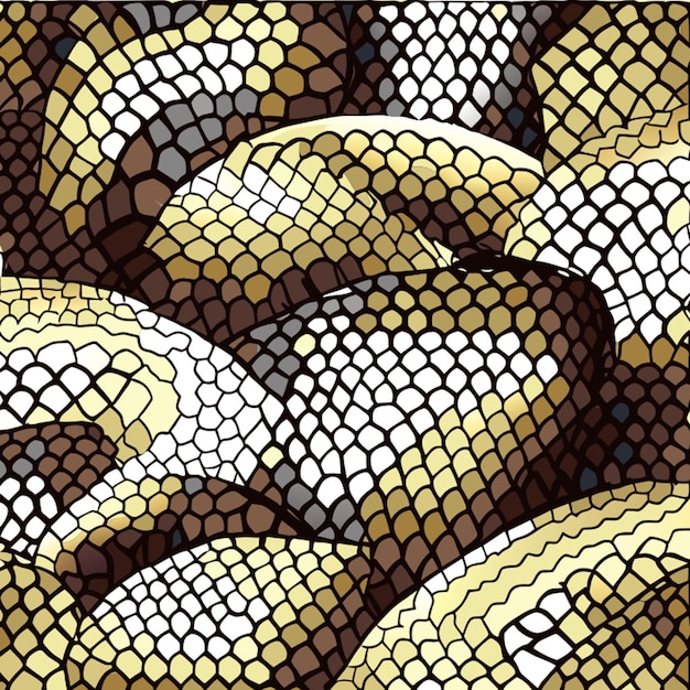 a pattern suitable for snakeskinthemed textiles vector illustration