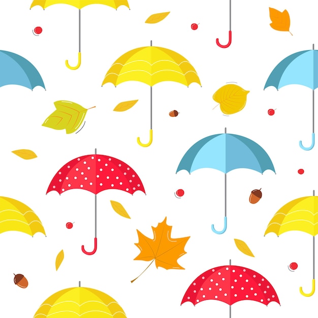 pattern of umbrellas. 