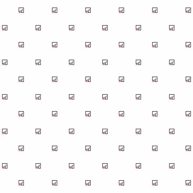 A pattern with a checklist on a white background