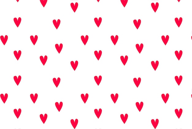 Vector pattern with hearts for valentines day