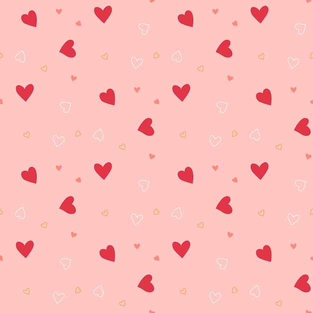 Pattern with hearts