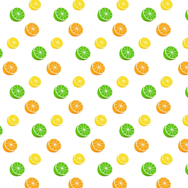 Pattern with lemons oranges and limes Print for textiles kitchen packaging wallpapers