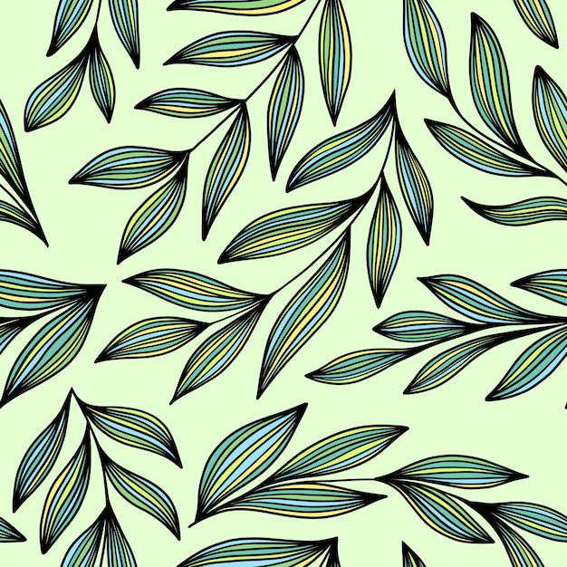 Pattern with striped branches