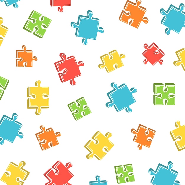 Pattern for world autism awareness day