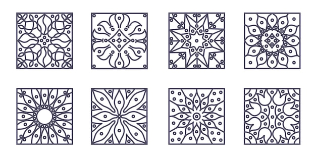 Patterns Forged grating Vector illustration