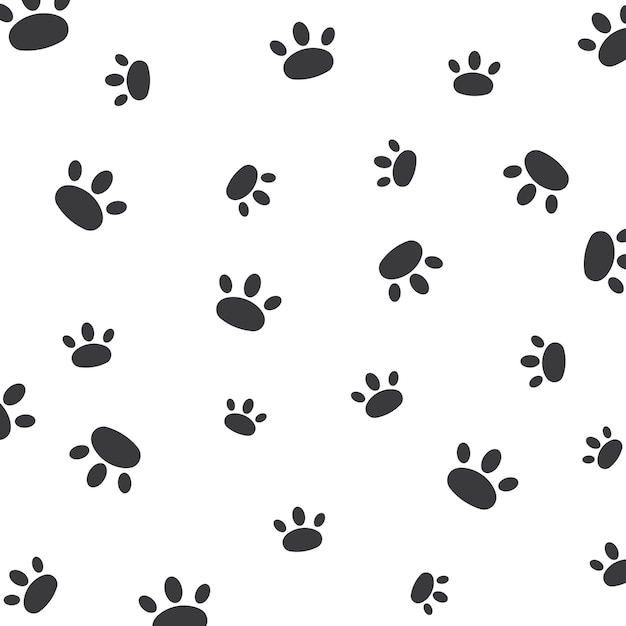 Paw vector background illustration design template