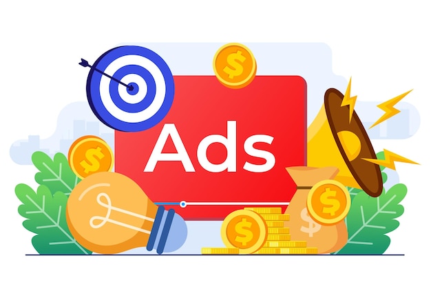 Vector pay per click internet advertising