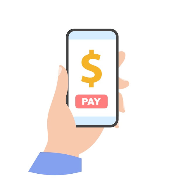 Pay through your phone icon