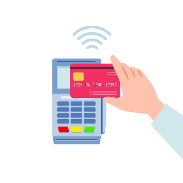 Pay with credit card contactless