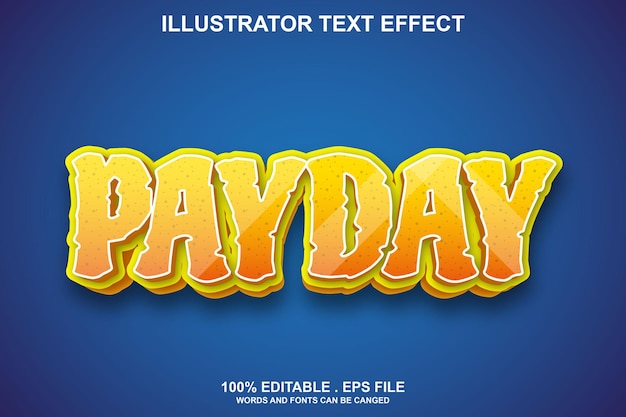 payday text effect editable