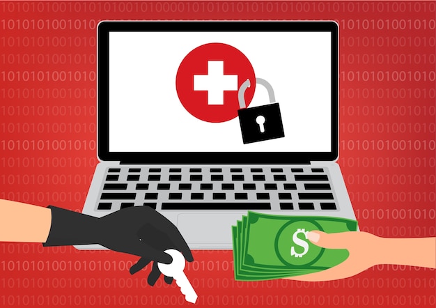 Paying to hacker for unlock Healthcare Data got ransomware