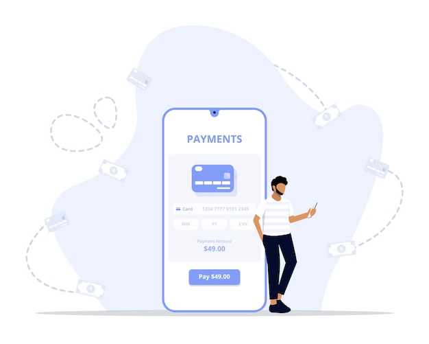 Payment information concept illustration